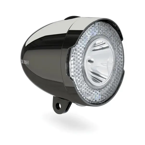 Axa 206-B Koplamp Batterij Chrome Favoriet