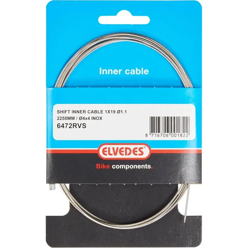 Shop Nu ELVEDES Schakel binnenkabel 2250mm RVS Ø1,1mm Shimano /