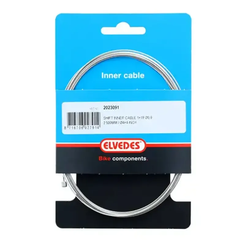 Superprijs ELVEDES Elvedes schakel binnenkabel rvs 0.9mm nippel 4x4