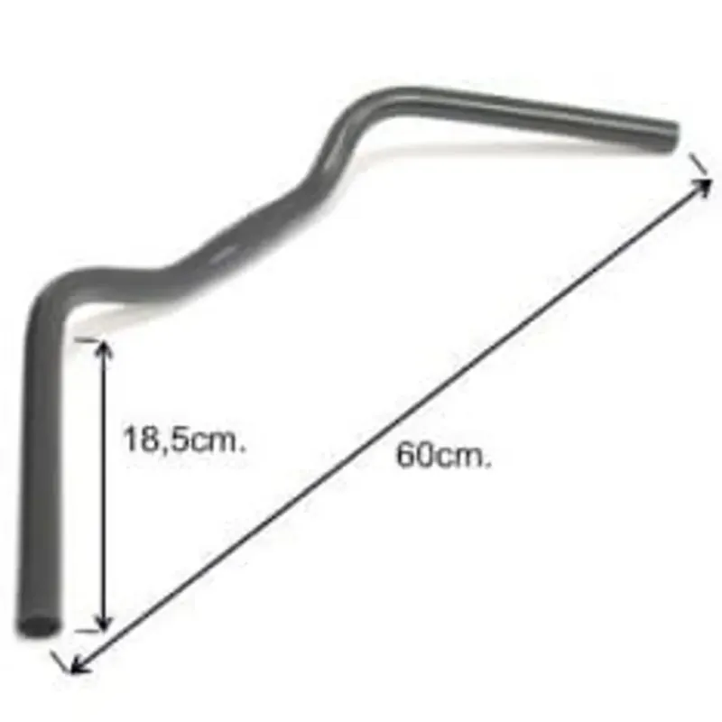Koop Online ERGOTEC stuurbocht Trekking 25.4 aluminium zwart