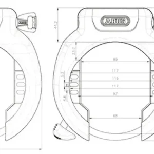 ABUS ringslot amparo 2.0 4750xl r zwart oe art2 Betrouwbaar