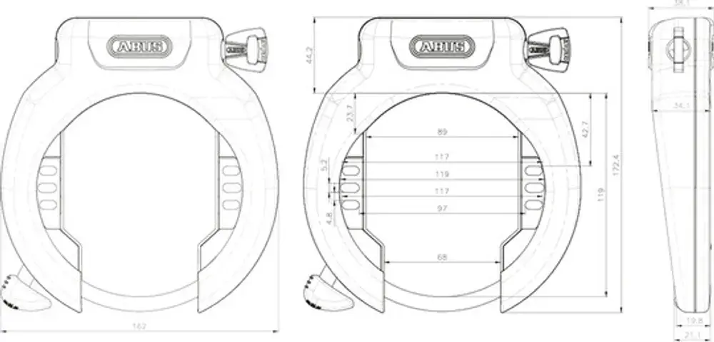 ABUS ringslot amparo 2.0 4750xl r zwart oe art2 Betrouwbaar