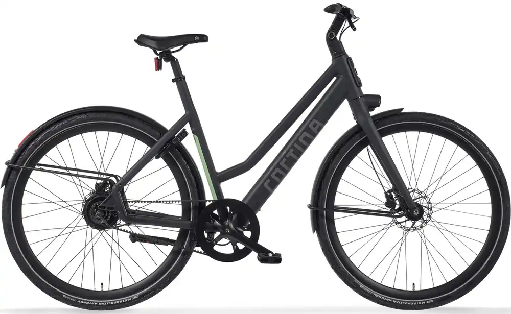 Cortina E-Lett Elektrische Damesfiets 28 inch 50 cm DB Belt Lage Kosten