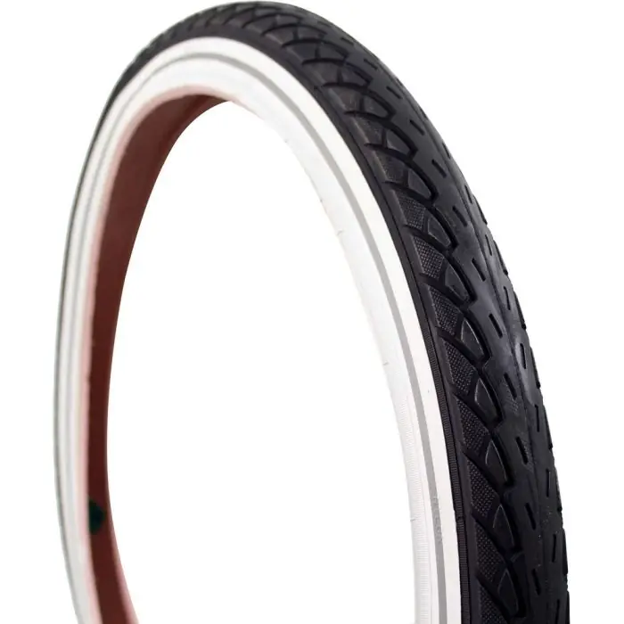 Beperkt Aanbod Deli Tire Buitenband SA-206 20 x 1.75 Zwart/Wit met Reflectie voor Stadsfietsen