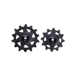 BBB BDP-07 Derailleurwieltjes RollerBoysZwart Zwart 12T-14T Flitsaanbieding