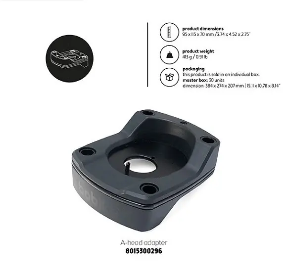 Bobike bevestigingsset / Ahead Plus adapter voorz Zwart Bobike bevestigingsset / Ahead Plus adapter voorz Zwart Bestseller