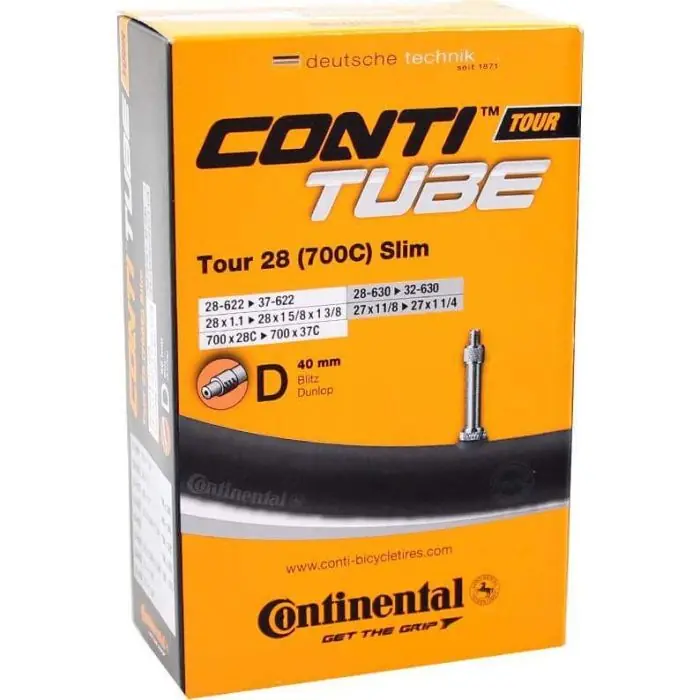 Goedkoop Continental Binnenband Tour 28 Slim - 28 x 1 3/8 x 1 5/8 met Hollands Ventiel 40mm