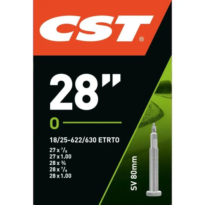 Beste Prijs CST Binnenband 28 x 3/4 - 1.00 met Frans Ventiel 80mm voor 27/28 Inch Fietsen