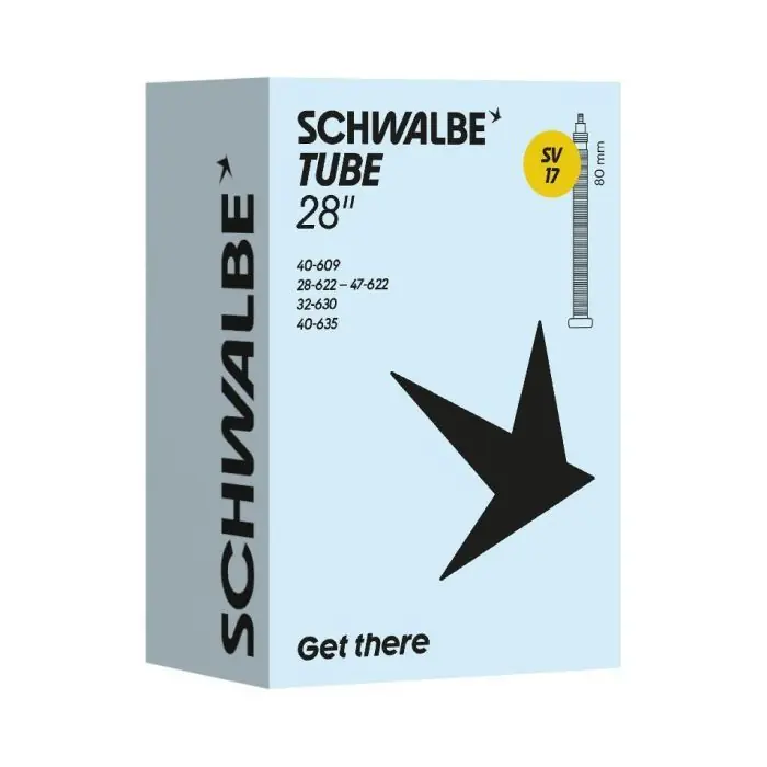 Bestseller Schwalbe Binnenband SV17 28 Inch - Duurzaam en 100% Recyclebaar met 80mm Ventiel