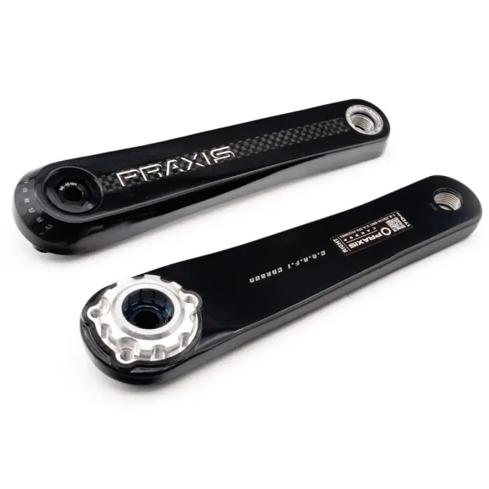 Gecertificeerd Praxis Crankstel E-race TQ-HPR40 Carbon 165mm
