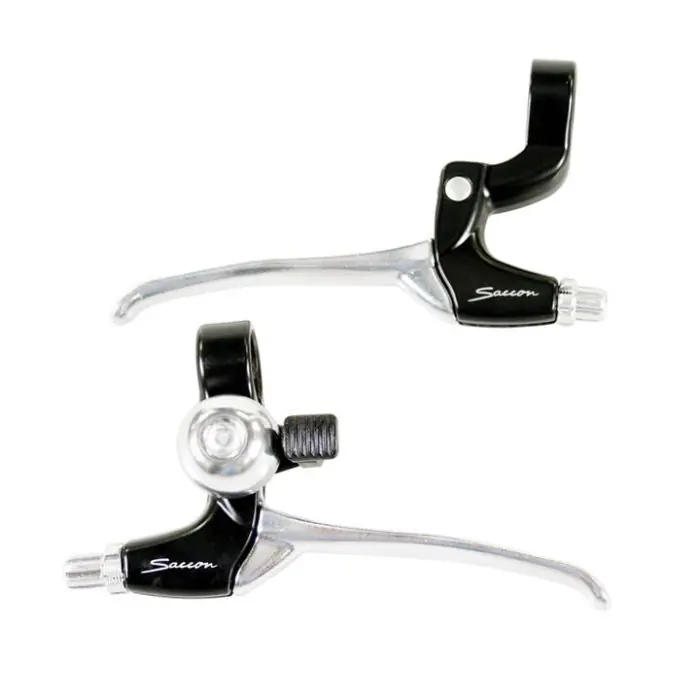 Saccon remgreep set + bel zwart/zilver Hete Deal