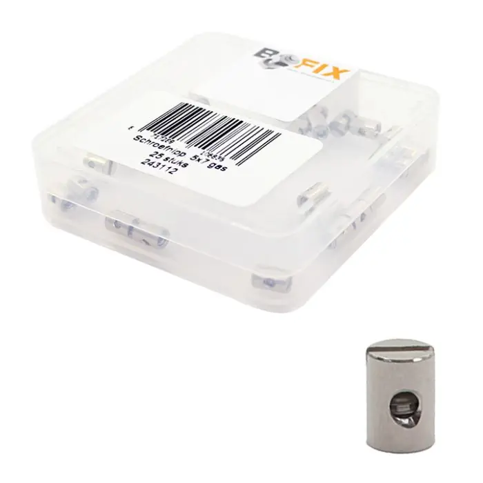 Beperkte Voorraad Bofix schroefnippel 5x7 gas (25 stuks)