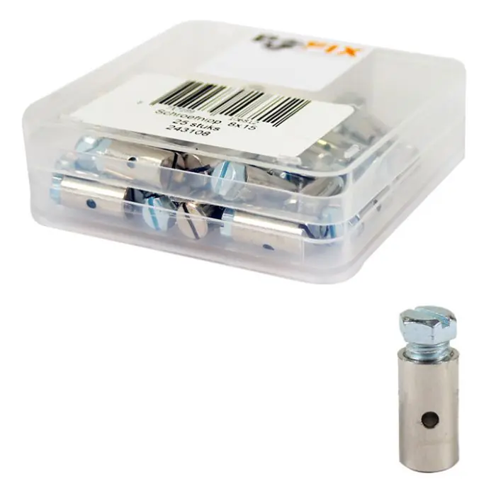 Bofix schroefnippel 8x15 (25 stuks) Merkproduct