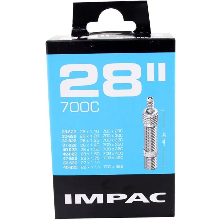 Finale Uitverkoop Impac Binnenband 28 Inch (28x1.1/8-1.5/8-1.1/2) met Hollands Ventiel 40 mm - Duurzaam en Geschikt voor Diverse Fietstypes