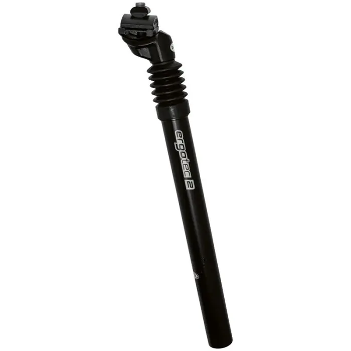 Ergotec zadelpen SP-3.0 verend 27.2x350mm alu zwart setback Snelle Levering