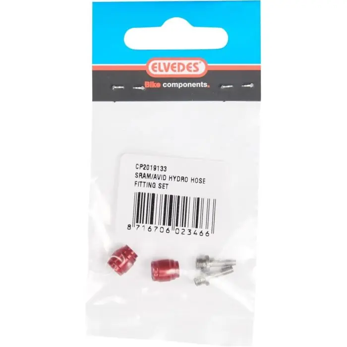 Elvedes Hydroslang Aansluitset SRAM/Avid - Zilveren Messing Hydro Parts voor Schijfremmen Superprijs