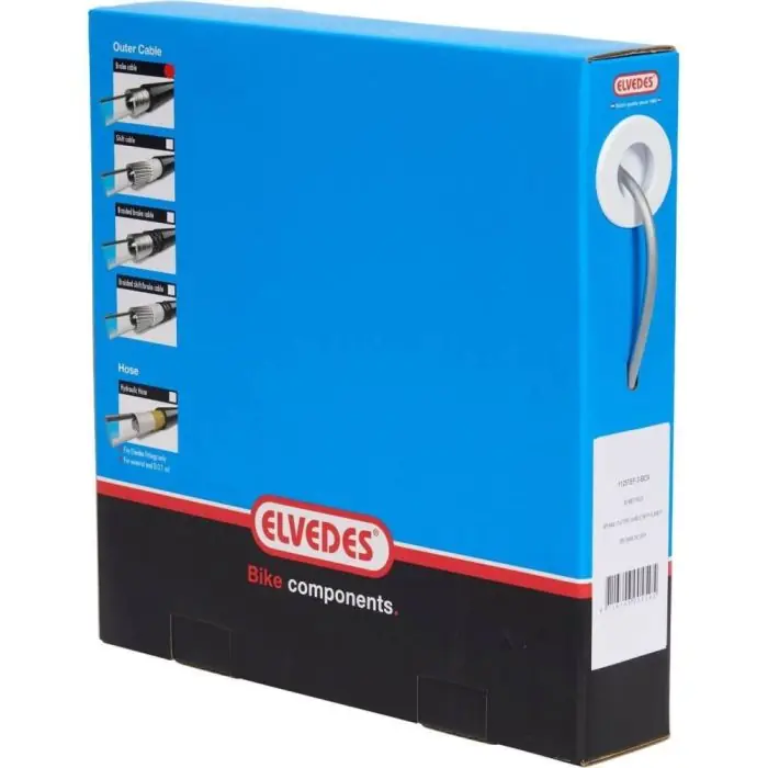 Voordeelprijs Elvedes rol rem buitenkabel 5mm zilver 30m