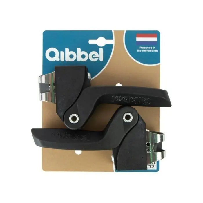 Betrouwbaar Qibbel Voetsteun Junior 6+ Zwart - Brede Voetsteunen voor Comfortabele Fietstochten