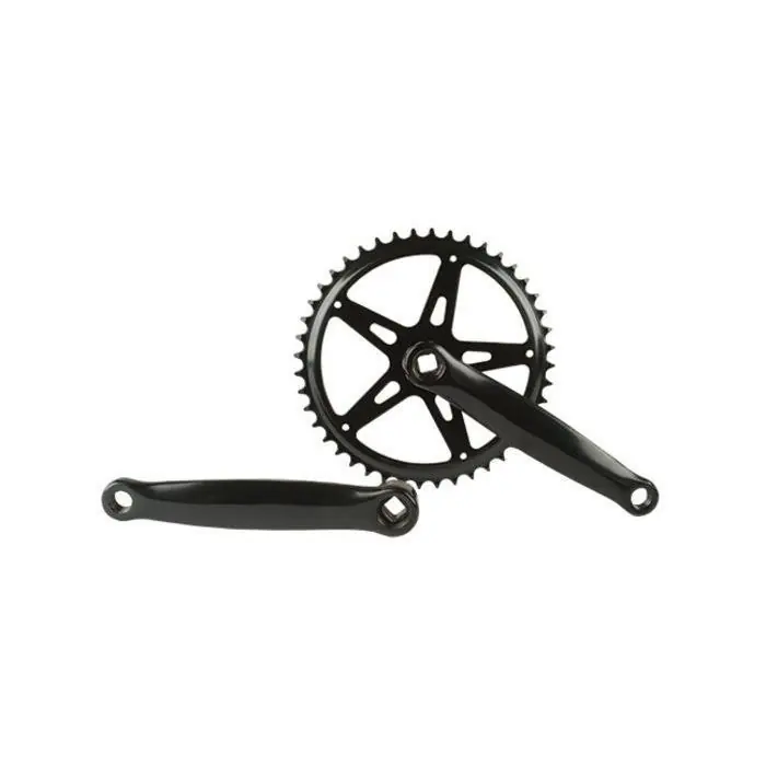 Crankstel 1V 1/2x1/8" 170mm Aluminium 44T Zwart - Duurzaam en Stijlvol Fietsonderdeel Gecertificeerd