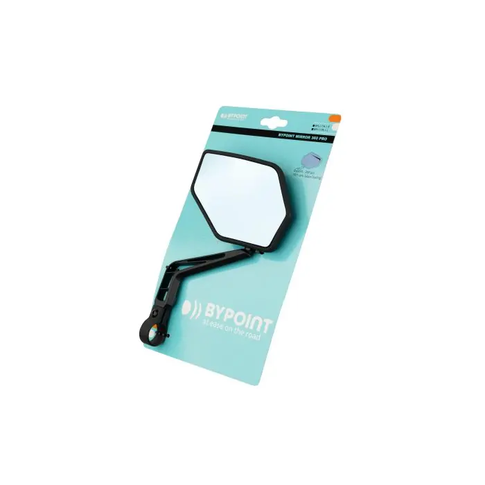 Lage Kosten Bypoint Spiegel Mirror 360 PRO Zwart - Veilig Fietsen met Helder Zicht en Comfort