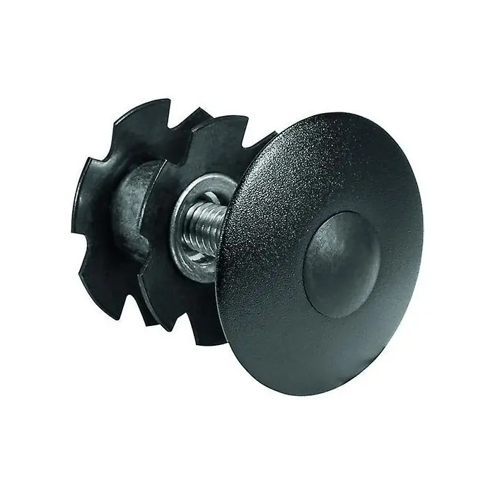 Superprijs Ergotec Balhoofd Plug/Kap Ahead 1 1/8 Zwart - Perfecte Vervanging voor je Fiets