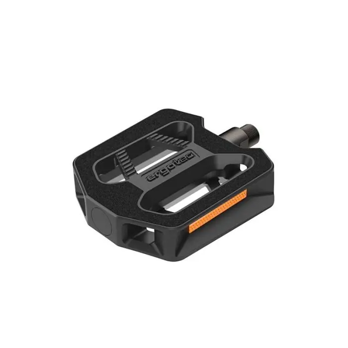 Seizoensaanbieding Ergotec EP-T Pedalen - Kunststof Anti-Slip Pedaal in Zwart voor Stads- en Trekkingfietsen
