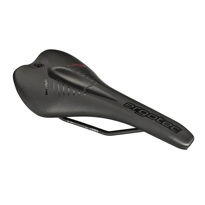 Laatste Versie Ergotec Racefit Zadel Zwart - Ultralicht en Duurzaam voor Gravel en MTB