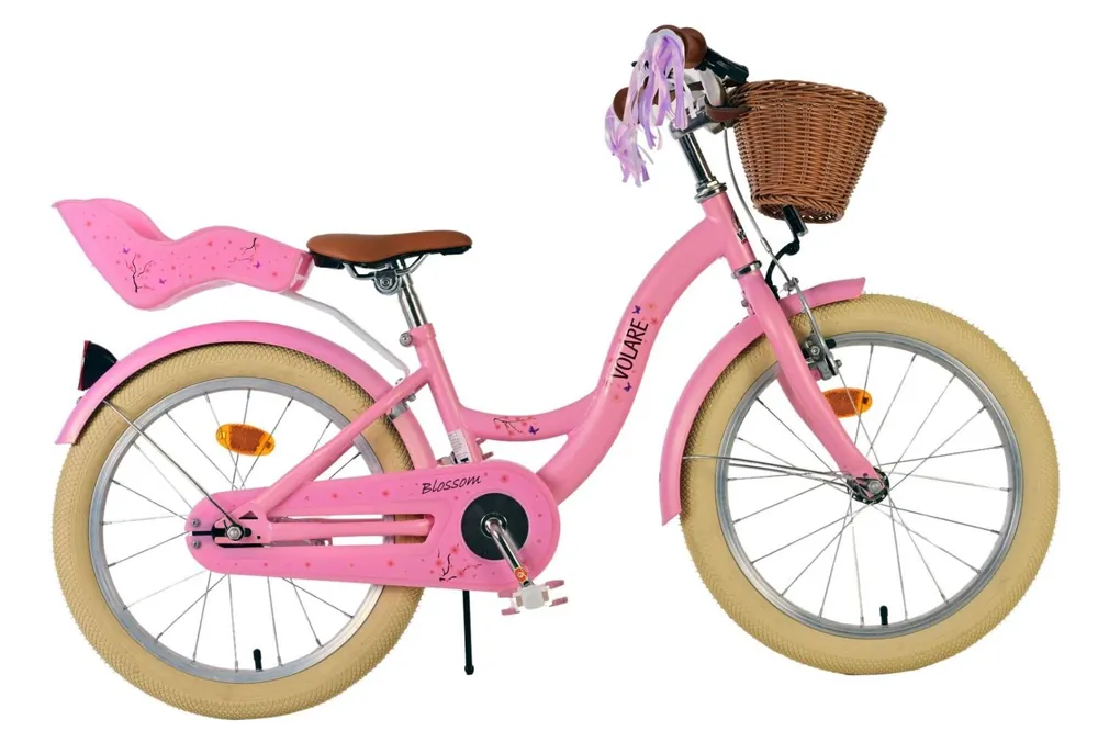 Volare Blossom Kinderfiets 18 inch – Meisjes – Roze Tijdelijk Beschikbaar