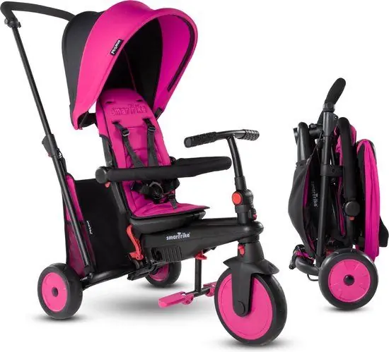SmarTrike STR3 opvouwbare driewieler roze Betrouwbaar