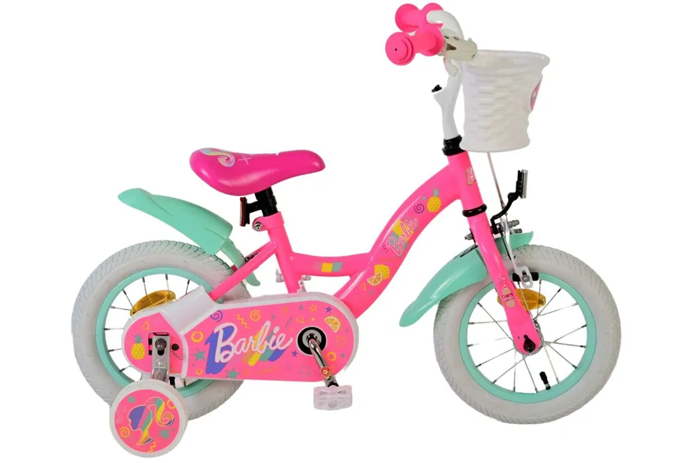 Tijdelijk Beschikbaar Barbie Kinderfiets 14 inch Roze Meisjes Bikesland.nl
