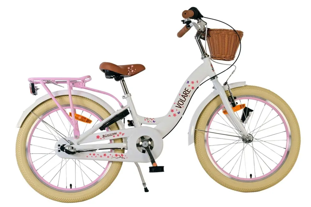 Direct Beschikbaar Volare Blossom Meisjesfiets 20 inch Wit Bikesland.nl
