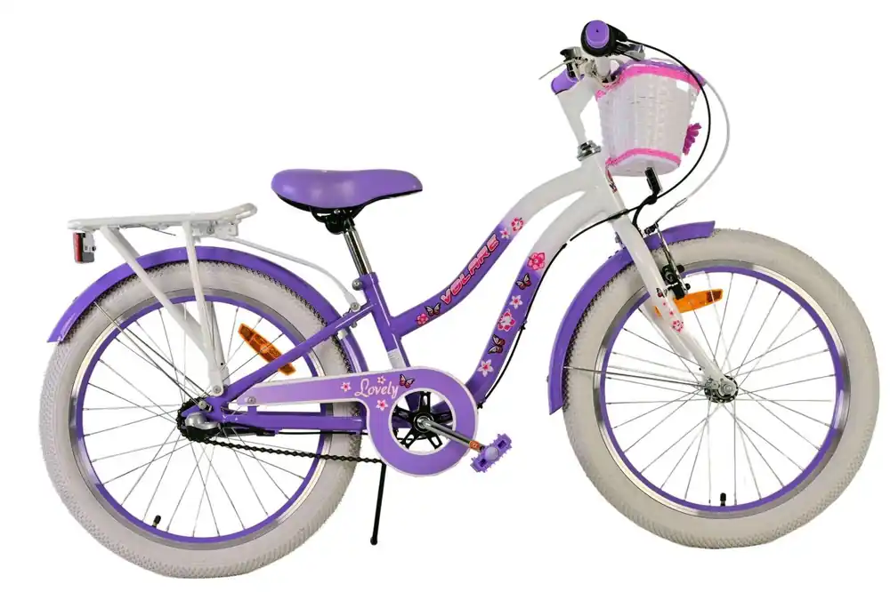 Lage Kosten Volare Lovely Meisjesfiets – 20 inch – Paars – Nexus 3 – 1 handrem + 1 terugtraprem