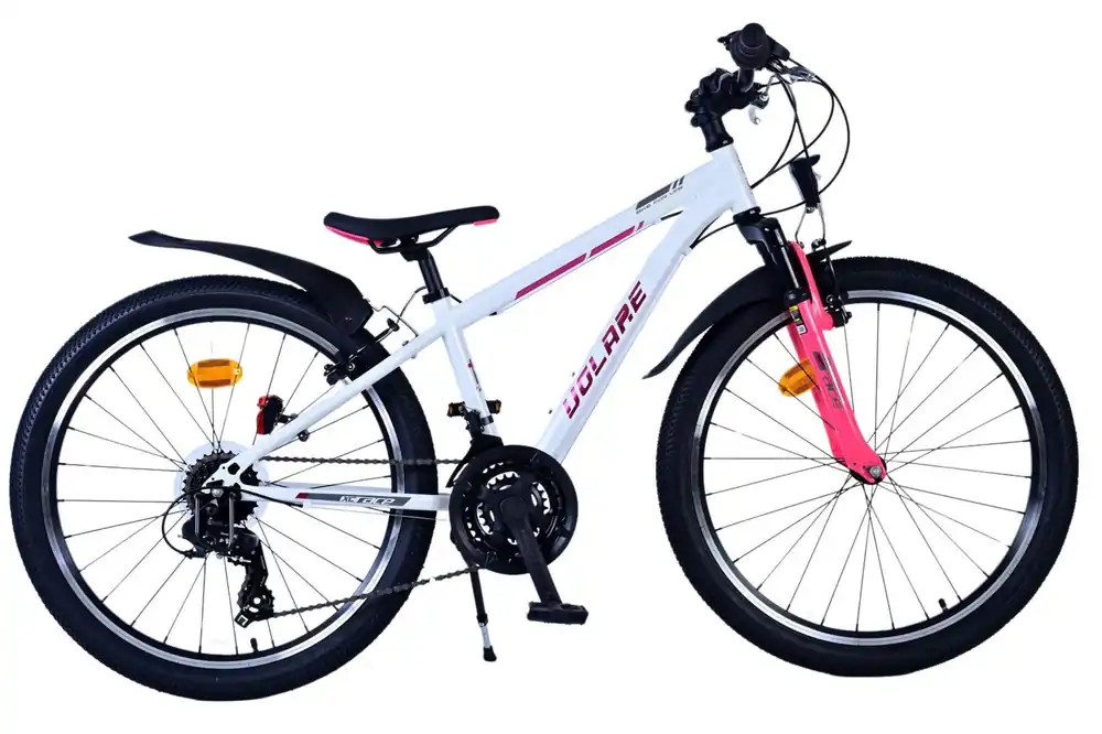 Volare XC Race Kinderfiets 24 inch Wit/Roze Bikesland.nl Fabrieksprijs