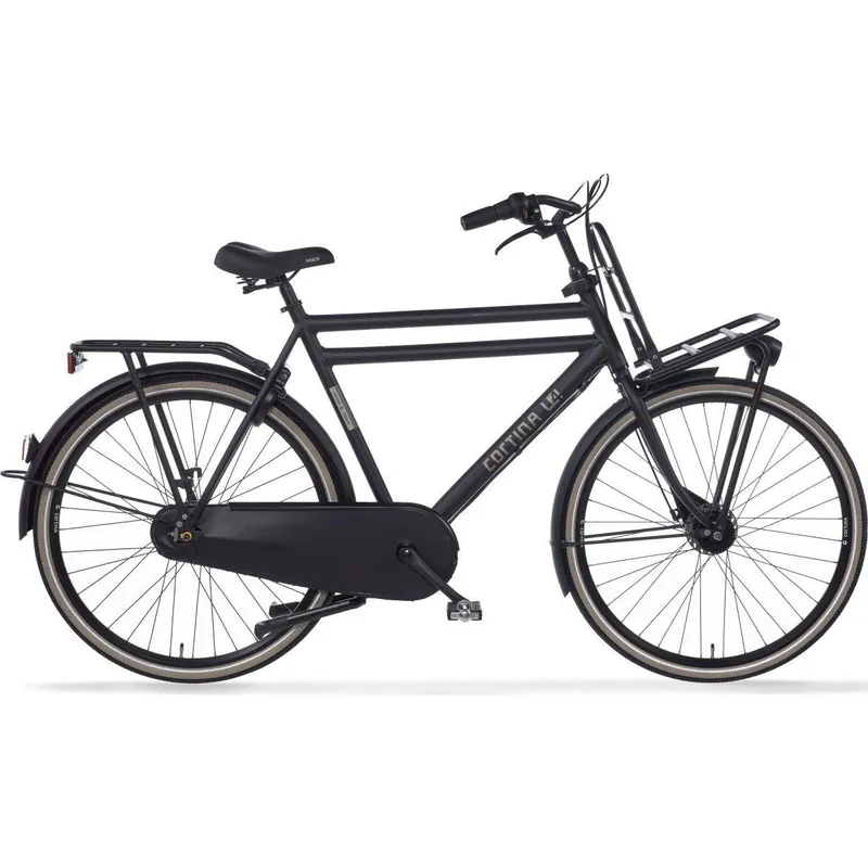 Voordeelprijs Cortina U4 Transport Herenfiets 28 inch 7V Jet Black Matte – Hoog frame 65 kopen Bikesland