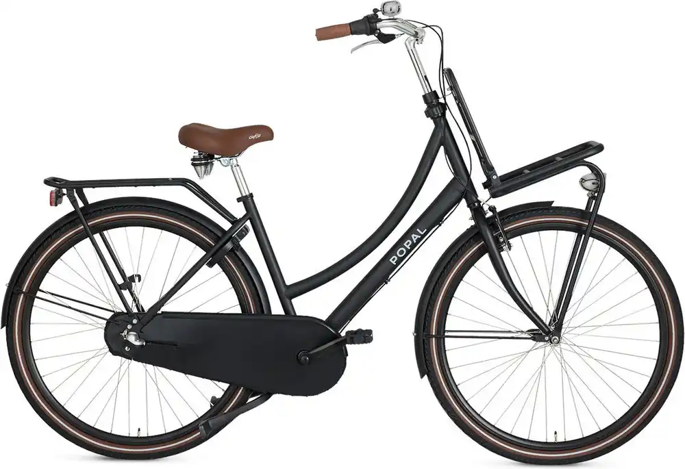 Daily Dutch Basic+ 28" Mat Zwart – Framemaat 47 cm Bikesland Nu Kopen