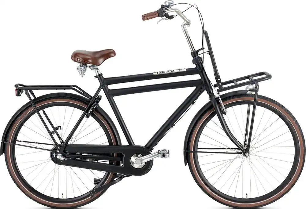 Exclusieve Aanbieding Daily Dutch Prestige N3 28" Mat Zwart – Framemaat 61 cm Bikesland