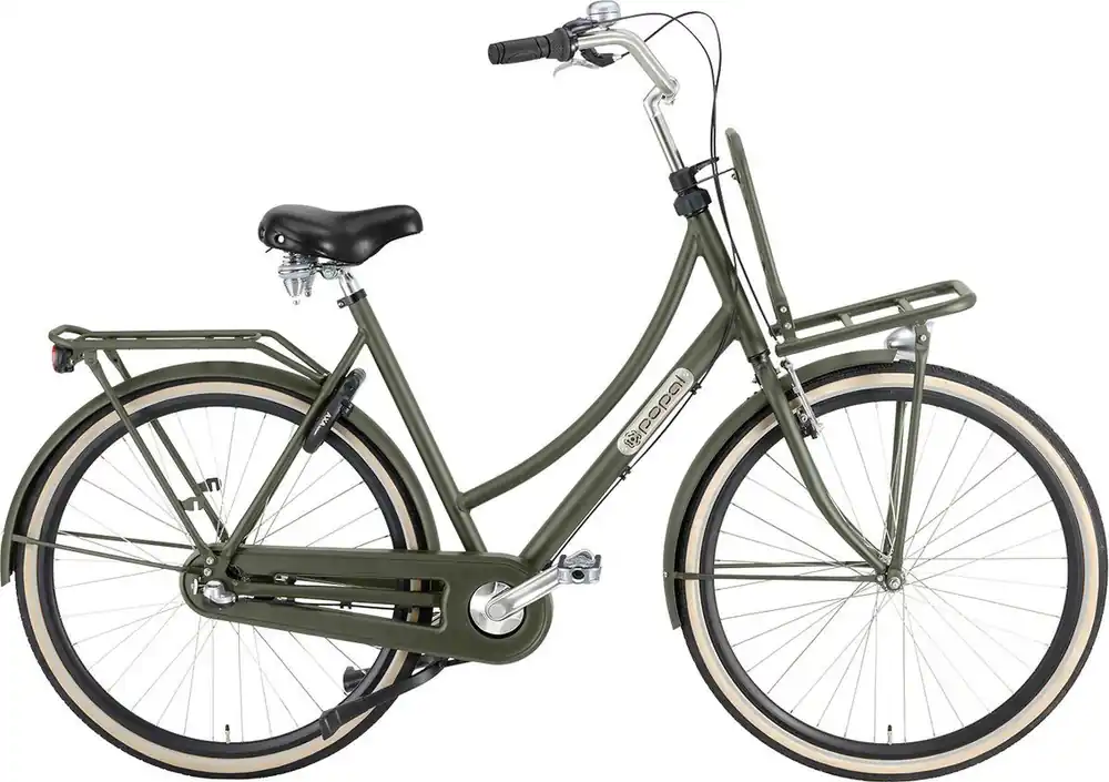 Shop Nu Daily Dutch Prestige N3 28" Army Groen – 3 Versnellingen – Framemaat 57