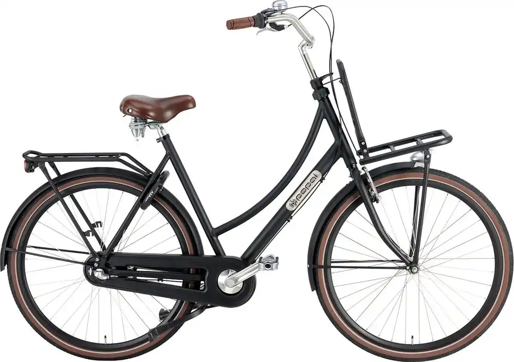 Daily Dutch Prestige N3 28" Mat Zwart – 3 Versnellingen – Framemaat 50 Exclusieve Aanbieding