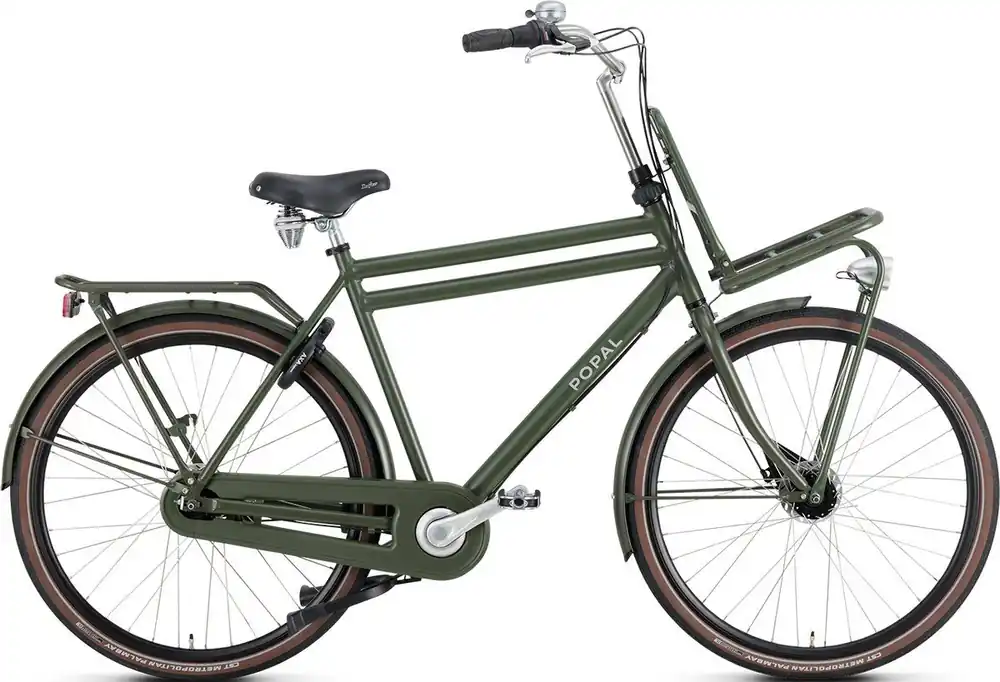 Direct Verzonden Daily Dutch Prestige N7 28" Army Groen – Herenfiets – 7 Versnellingen – Framemaat 57