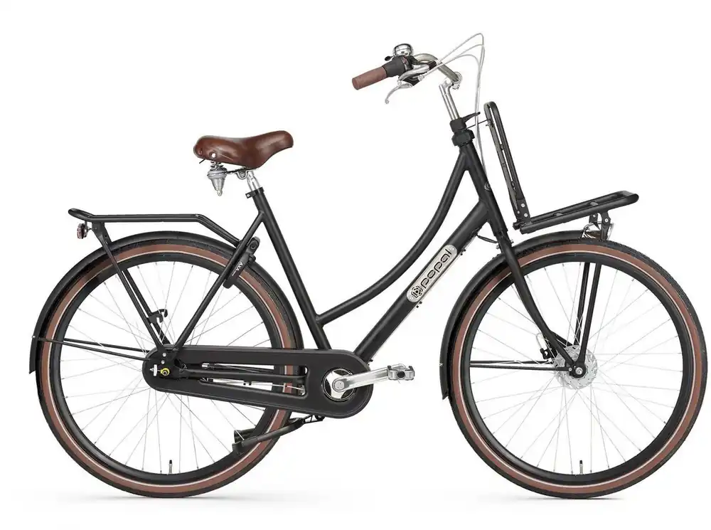 Dagaanbieding Daily Dutch Prestige N7 28‘‘ Damesfiets – Mat Zwart – Framemaat 50 cm