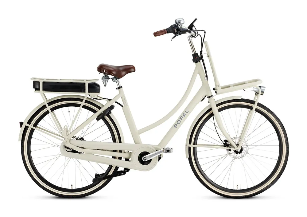 Daily Dutch Prestige-E MM N7 – Cosmic Sand – 53 cm – Elektrische Damesfiets Op = Op