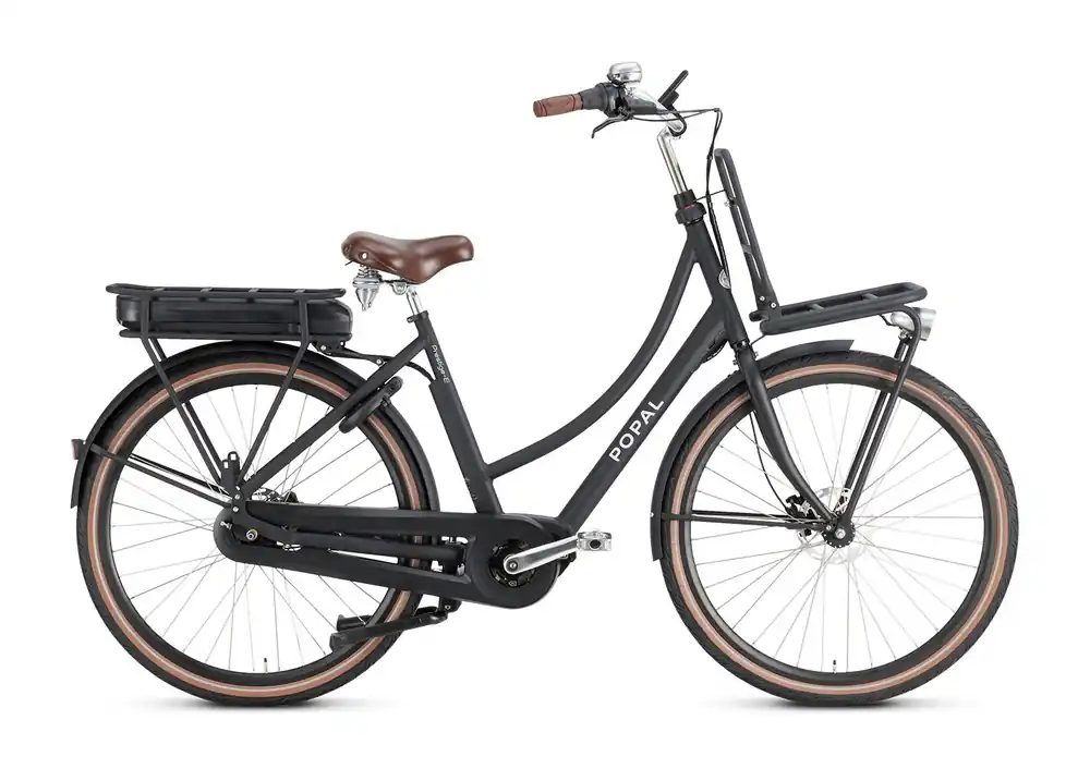 Daily Dutch Prestige-E MM N7 – Mat Zwart – 53 cm – Elektrische Damesfiets Superprijs