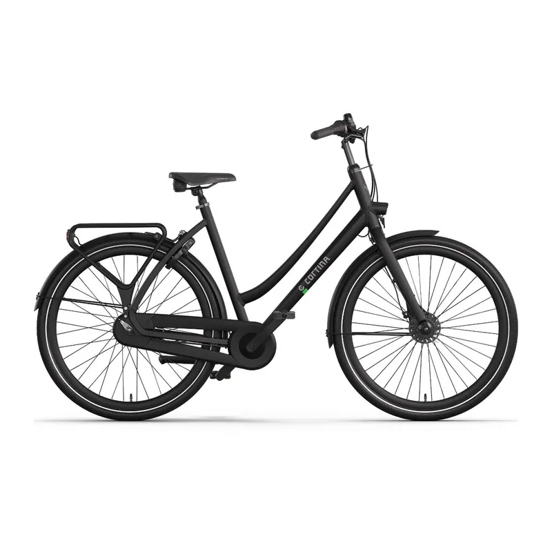 Cortina Tide Damesfiets 46cm Jet Black Matte 7 Versnellingen Exclusieve Aanbieding