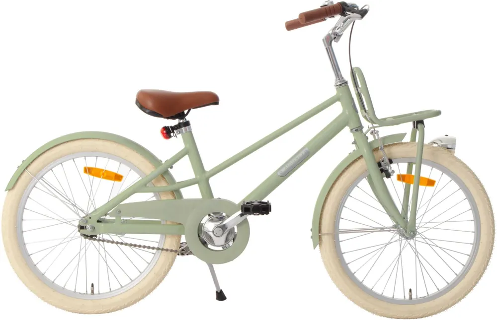 Gereduceerde Prijs AMIGO Urban 20 inch kinderfiets – Groen Aluminium frame met voordrager en ringslot