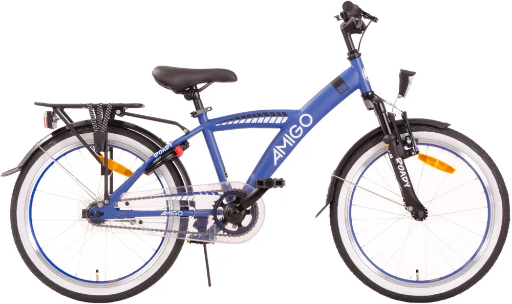 AMIGO Roady 20 Inch Jongensfiets – Blauw Verende Voorvork, Ringslot & Verlichting Korting