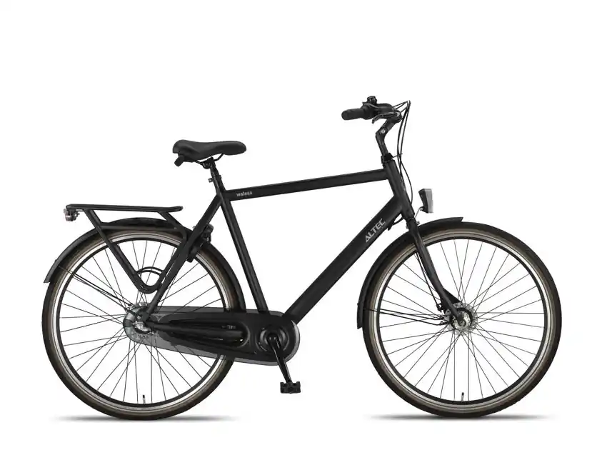 Fabrieksprijs Altec Walesa 28 inch Herenfiets N-3 50cm Mat Zwart Bikesland.nl
