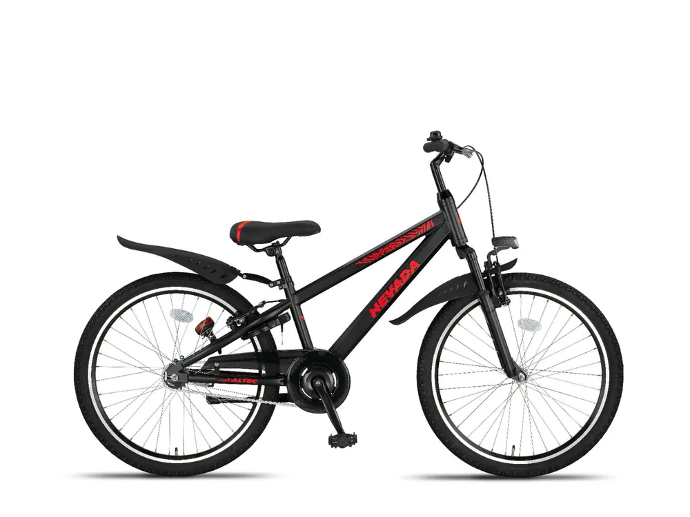 Voordeelprijs Altec Nevada 24 inch jongensfiets zwart Bikesland.nl