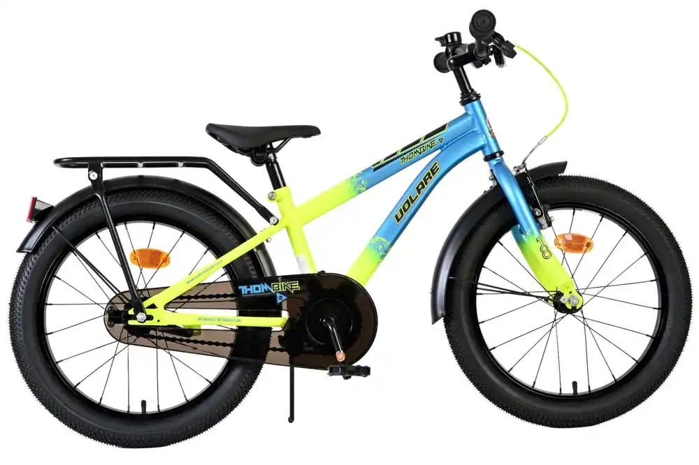 Volare Thombike Kinderfiets 18 inch Blauw Geel Bikesland.nl Seizoensaanbieding