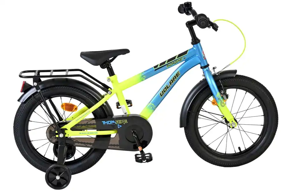 Volare Thombike Kinderfiets 16 inch Blauw Geel Bikesland.nl Lage Kosten