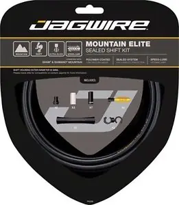 Lage Kosten Jagwire MCK650 - Mountain Elite Sealed Shift Kit - Frozen Black